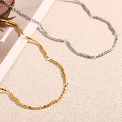 MamacitaSlay Classic 316L Stainless Steel Irregular Necklace Party Waterproof Jewelry Unique Cool Neck Jewelry Neutral Necklace