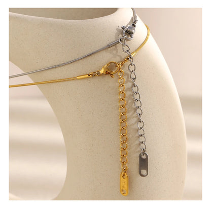 MamacitaSlay 316L Stainless Steel Zircon Star Pendant Necklace 18K Gold Plated Waterproof Jewelry Women's High Quality Necklace