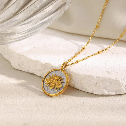 MamacitaSlay 316L Stainless Steel Star Moon Heart Insect Necklace Party Waterproof Neck Jewelry Women's Charm Necklace 2025 Gift