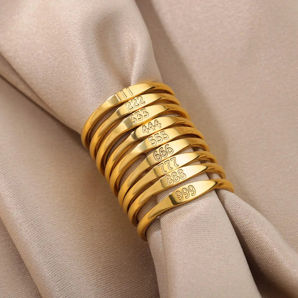 Angel Number Ring · 444 555 666 777