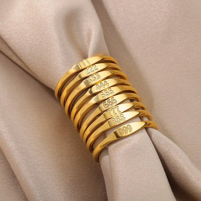 Angel Number Ring · 444 555 666 777