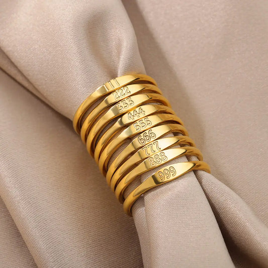 Angel Number Ring · 444 555 666 777
