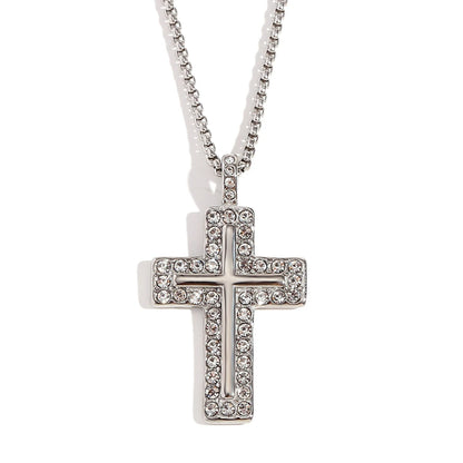 MamacitaSlay Trendy Cross Pendant Necklace Design Waterproof Neck Jewelry Design Waterproof Neck Jewelry Neutral Statement Gift
