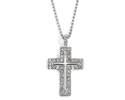 MamacitaSlay Trendy Cross Pendant Necklace Design Waterproof Neck Jewelry Design Waterproof Neck Jewelry Neutral Statement Gift