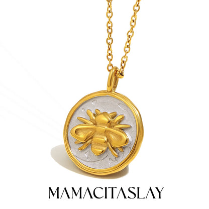 MamacitaSlay 316L Stainless Steel Star Moon Heart Insect Necklace Party Waterproof Neck Jewelry Women's Charm Necklace 2025 Gift