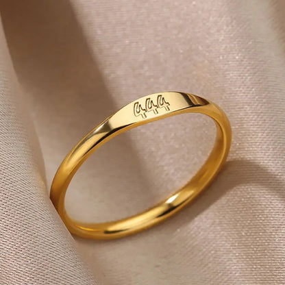 Angel Number Ring · 444 555 666 777