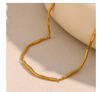 MamacitaSlay Classic 316L Stainless Steel Irregular Necklace Party Waterproof Jewelry Unique Cool Neck Jewelry Neutral Necklace
