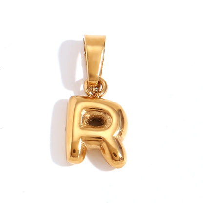 MamacitaSlay Stylish Mini Gold Plated Waterproof 26 Initial Letters Jewelry Pendants Diy Charms For Jewelry Making Dily Jewelry