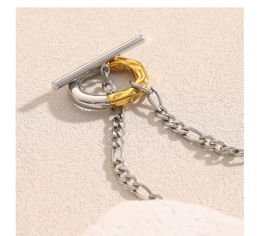 MamacitaSlay Unique 316L Stainless Steel OT Buckle Necklace Party Creative Waterproof Jewelry Unisex Charm Gift High Quality