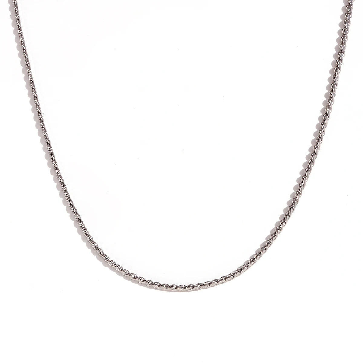 MamacitaSlay Water Wave Chain Snake Chain Women's 316L Stainless Steel Necklace Bracelets Belly Chain Various Styles Jewelry