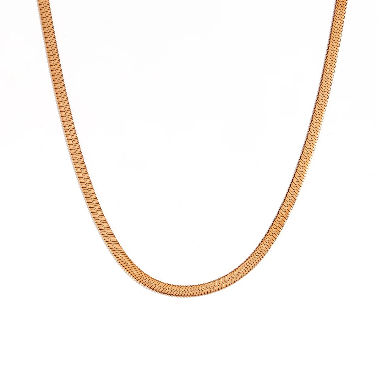 MamacitaSlay Water Wave Chain Snake Chain Women's 316L Stainless Steel Necklace Bracelets Belly Chain Various Styles Jewelry