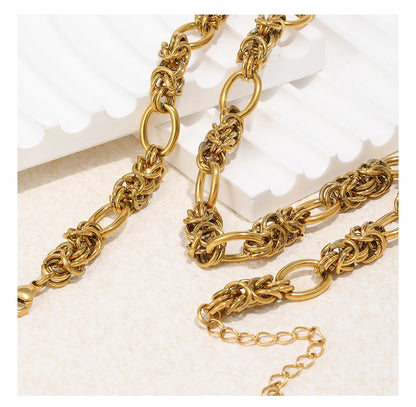 MamacitaSlay 316L Stainless Steel Creative Chain Necklace 18K Gold Plated Waterproof Jewelry Hip Hop Unique Necklace 2026 Gift