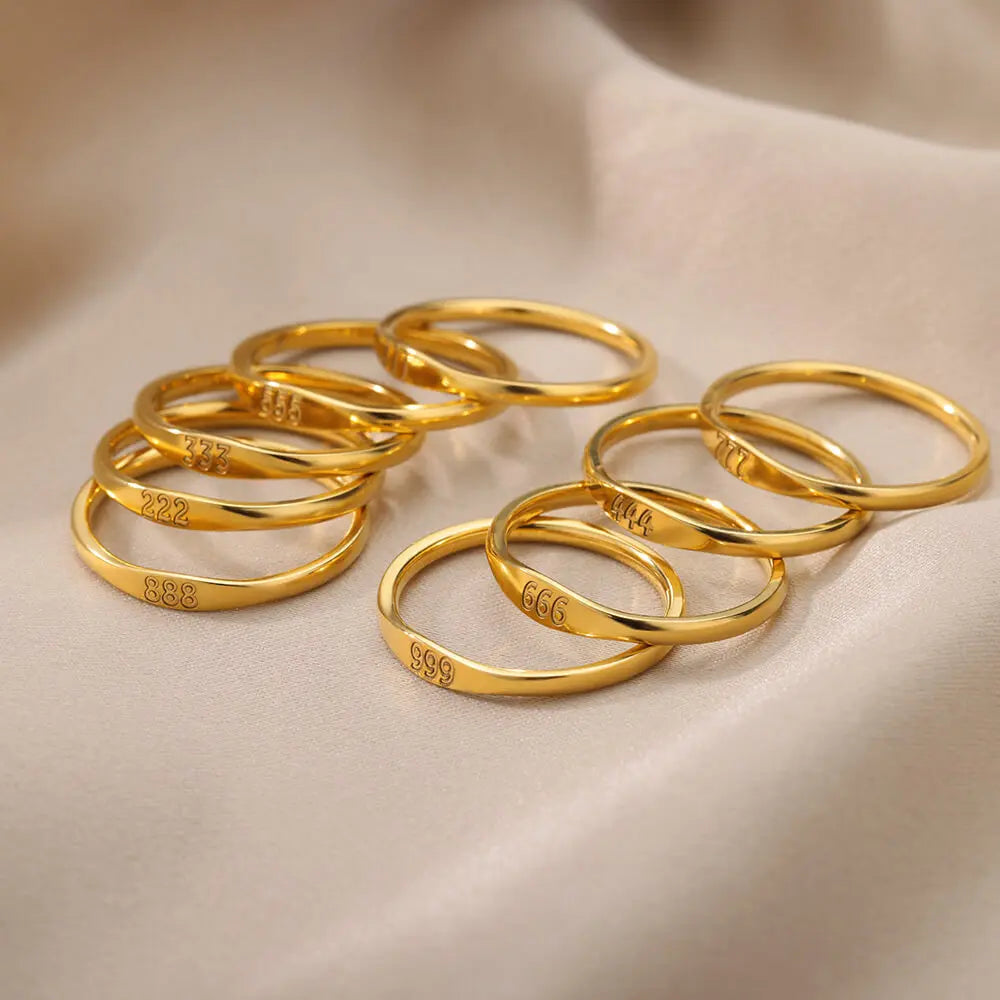 Angel Number Ring · 444 555 666 777