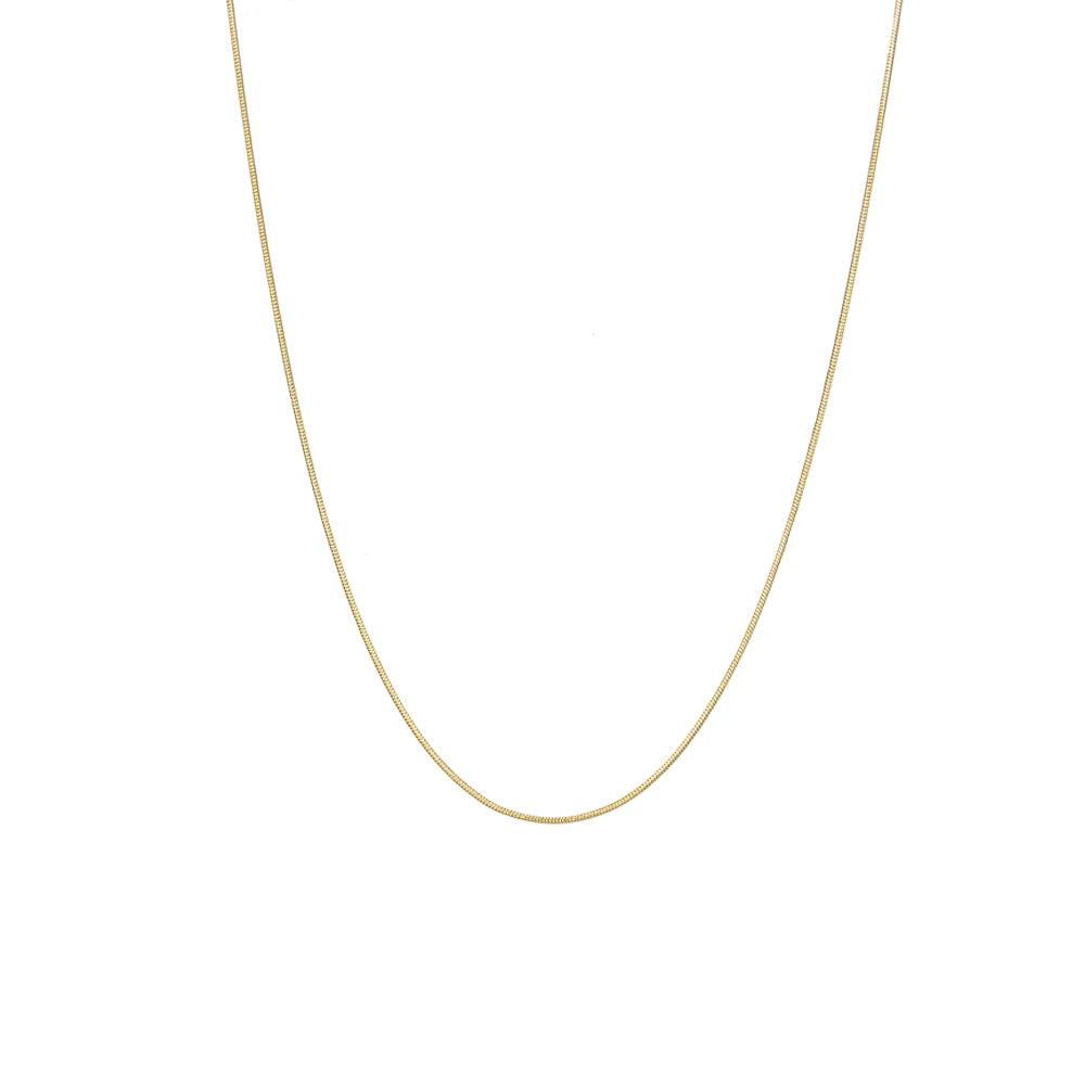 MamacitaSlay Water Wave Chain Snake Chain Women's 316L Stainless Steel Necklace Bracelets Belly Chain Various Styles Jewelry