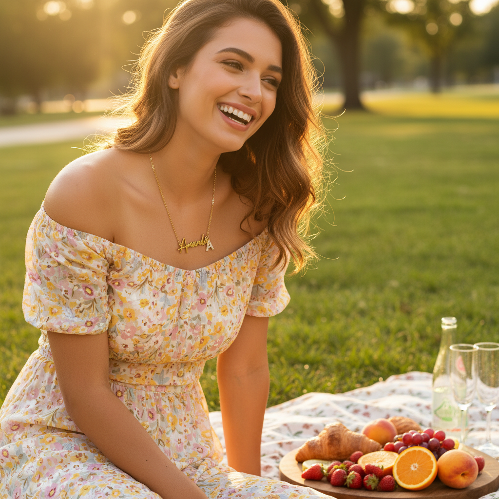 Sparkling Name Necklace