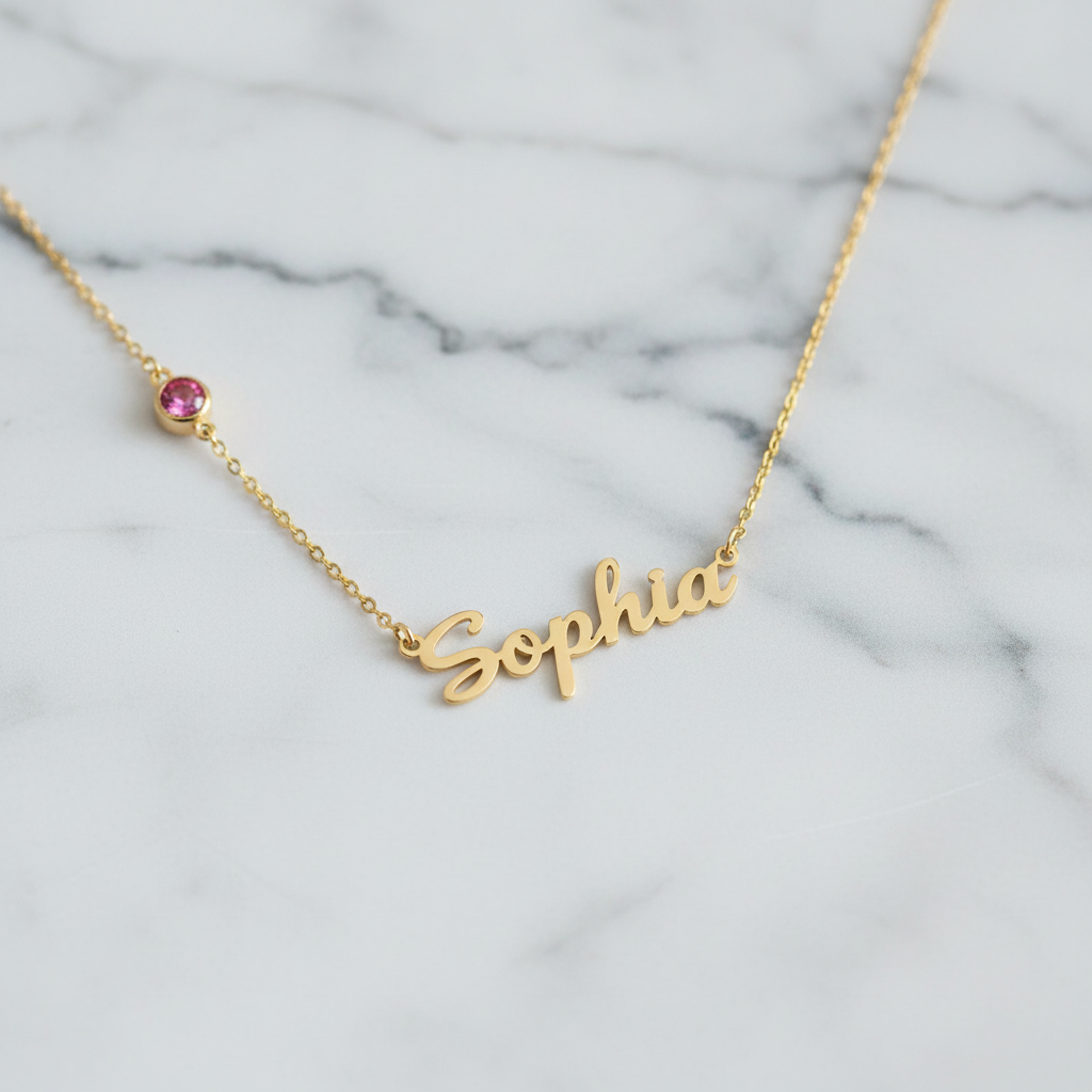 Elegant Birthstone Necklace