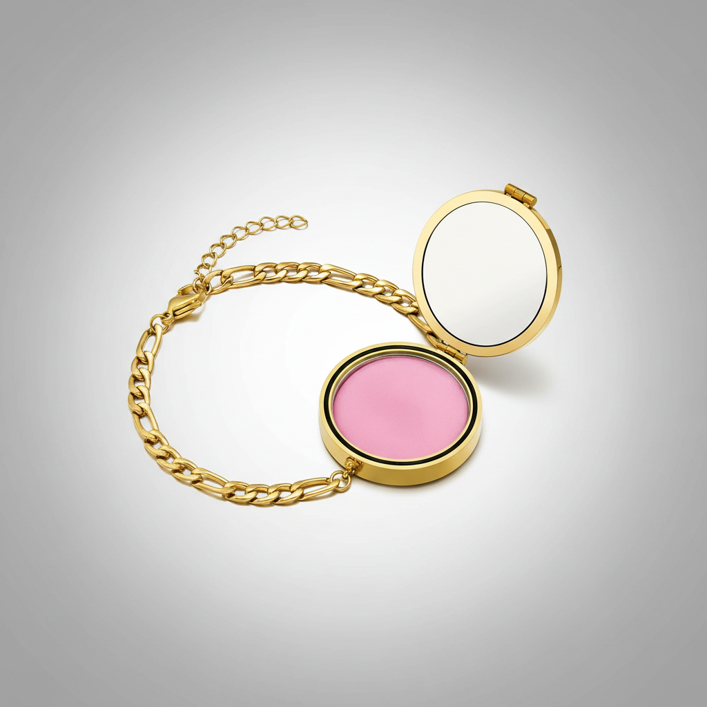 Chic Mother of Pearl Locket Bracelet