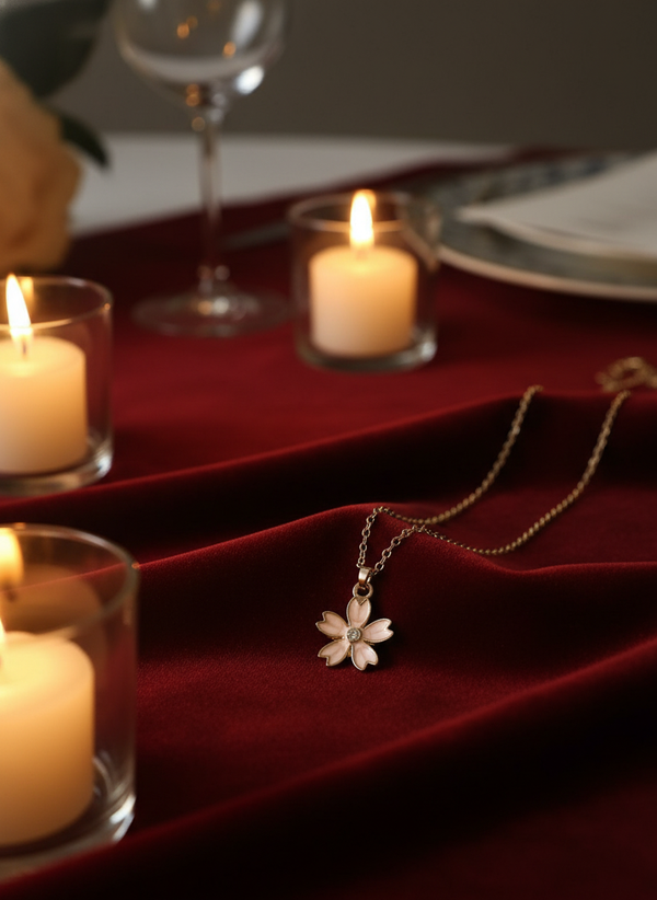 Blooming Crystal Flower Necklace