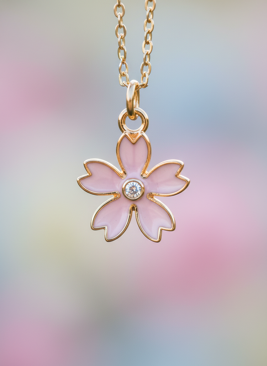 Blooming Crystal Flower Necklace