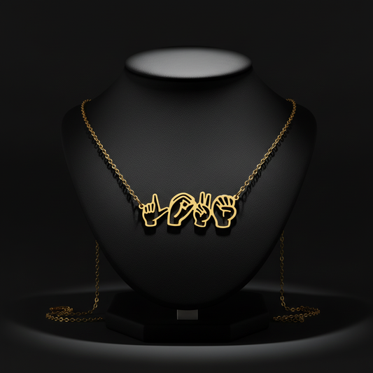 Personalized ASL Necklace