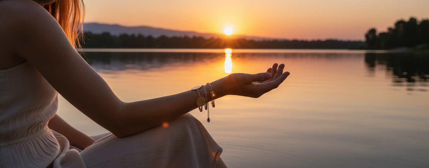 Chic Mother of Pearl Locket Bracelet