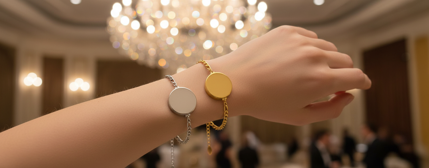 Gold Charm Lip Balm Bracelet