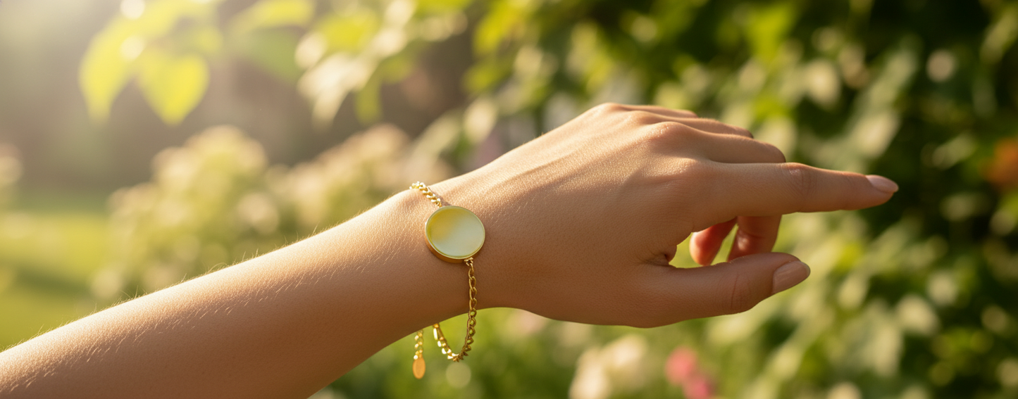 Gold Charm Lip Balm Bracelet