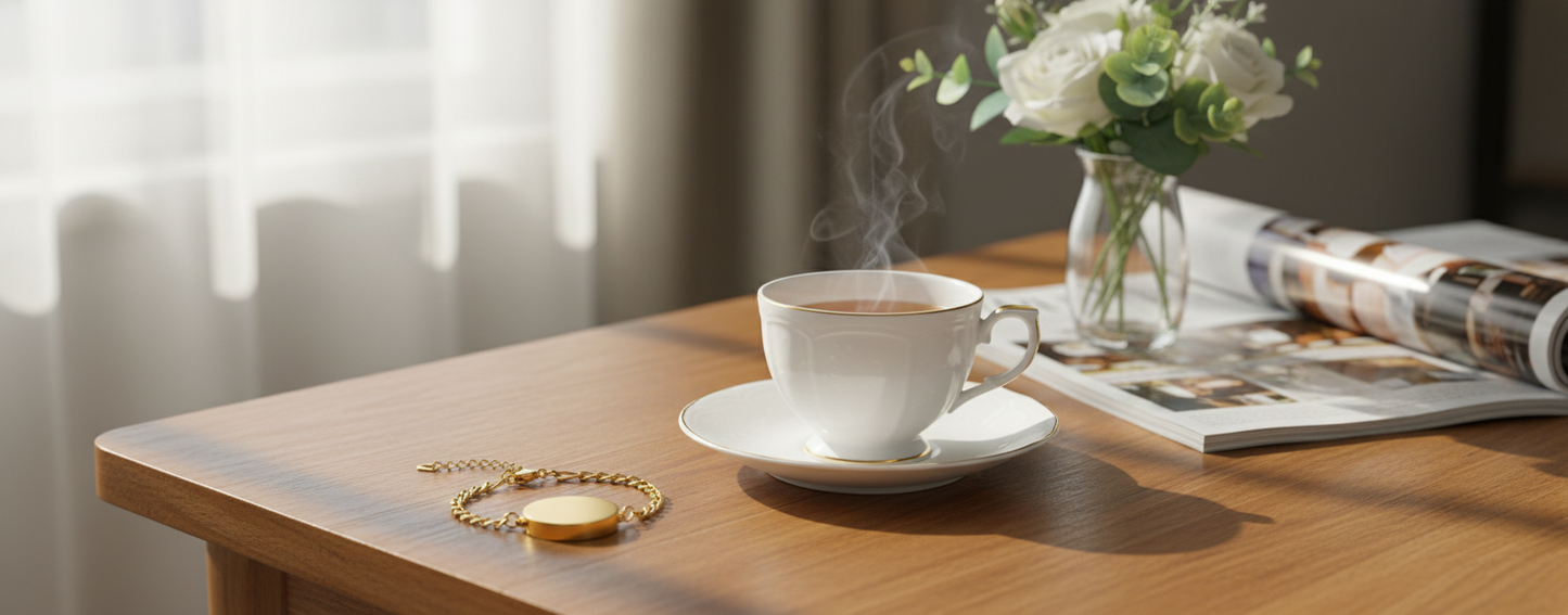 Gold Charm Lip Balm Bracelet