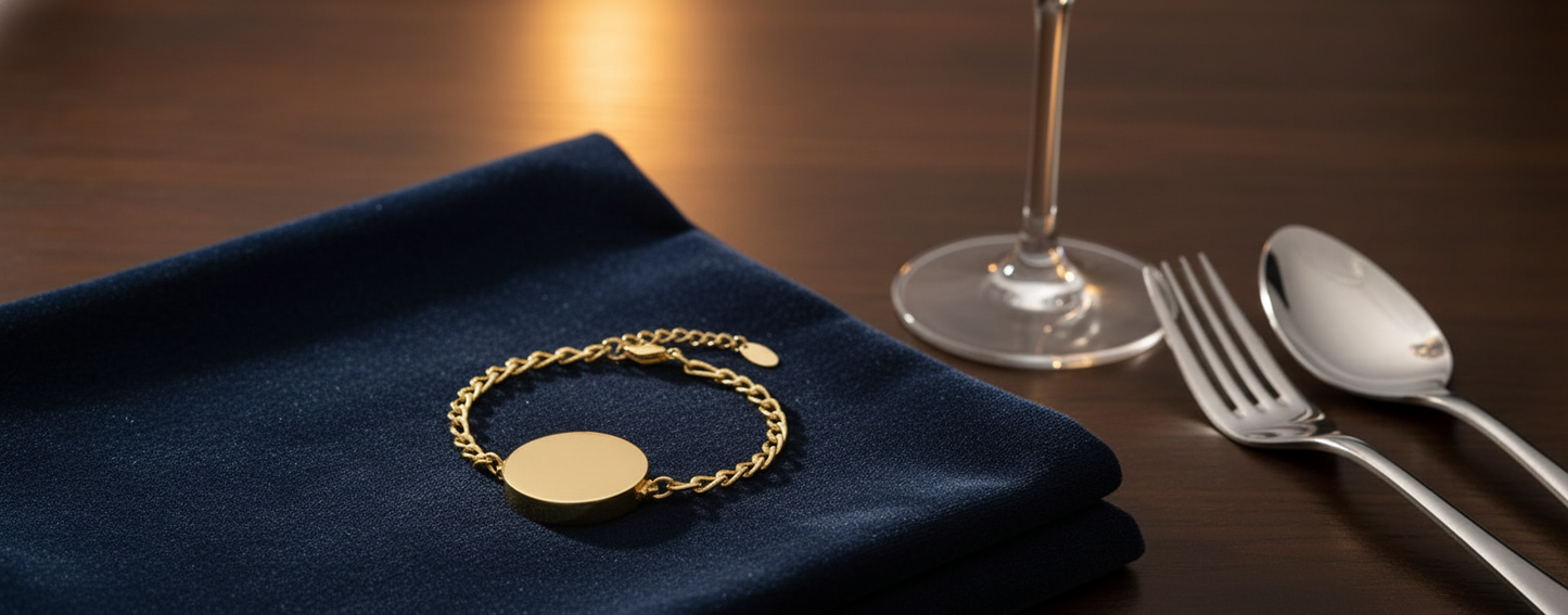 Gold Charm Lip Balm Bracelet