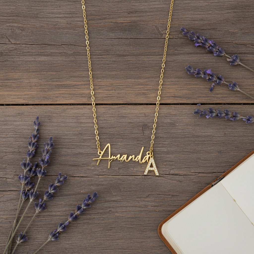 Sparkling Name Necklace