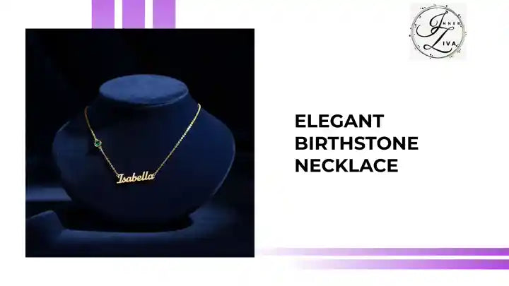 Elegant Birthstone Necklace by@Outfy