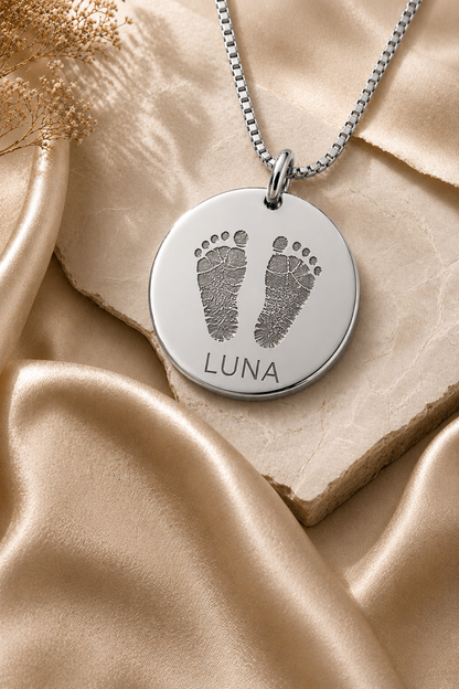 Inner Ziva — Silver Tiny Toes Heirloom Disc™