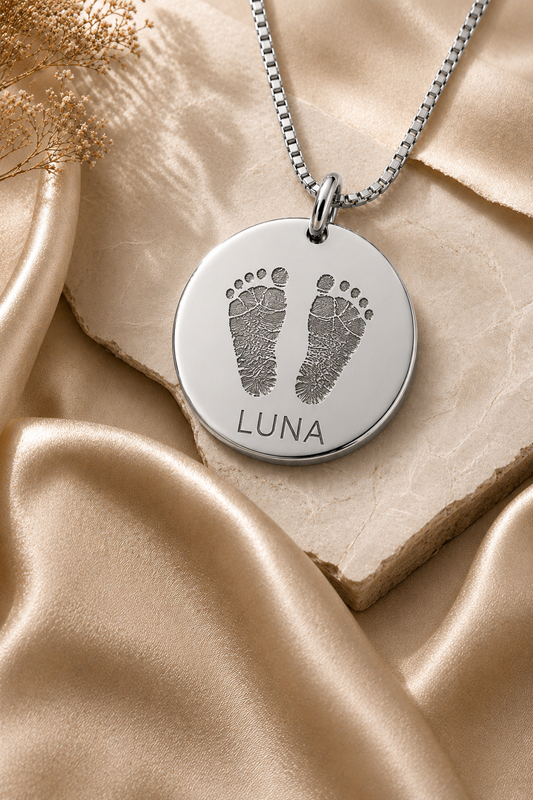 Inner Ziva — Silver Tiny Toes Heirloom Disc™